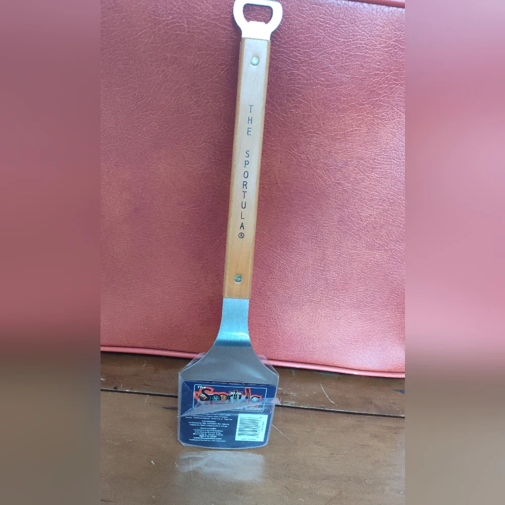 Ohio State Buckeyes Grill Spatula with Silver Head and Brown Handle